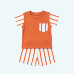 Baby T-shirt With Short | Set Of 2 | 0-6 Months - Image 2