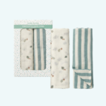 2 Pack Bamboo Cotton Wrap Blankets | BOY DESIGN - Image 2